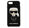 Фото — Чехол для смартфона Lagerfeld для iPhone 7/8/SE 2020 Liquid silicone Iconic Karl Hard Black